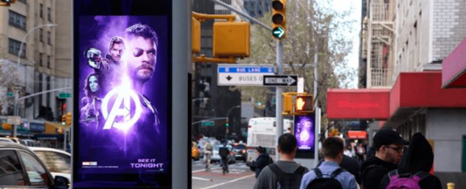 Los quioscos de LinkNYC ayudan a aumentar los números de la taquilla de Avengers